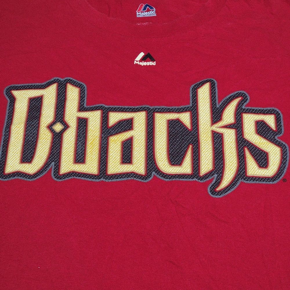 Majestic Arizona Diamond Backs Graphic SS Tee Maroon Goldschmidt 44 - Size XL